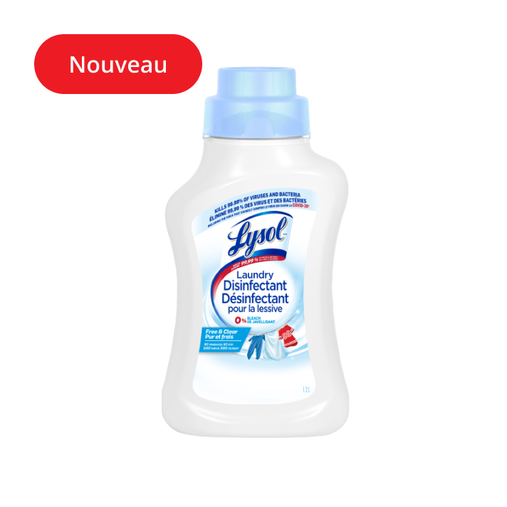 Lysol Désinfectant du Linge Liquide 2L - Désinfecte & Anti-Odeurs - Parfum  Linge Frais - Sans Javel